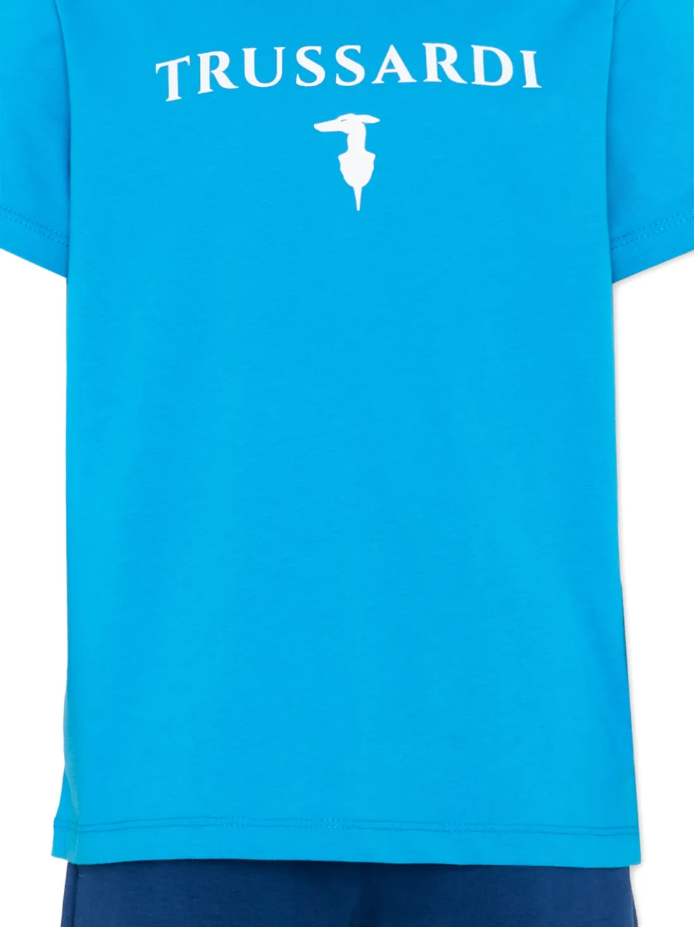  Trussardi Junior Conjunto Con Logo Estampado - Azul 