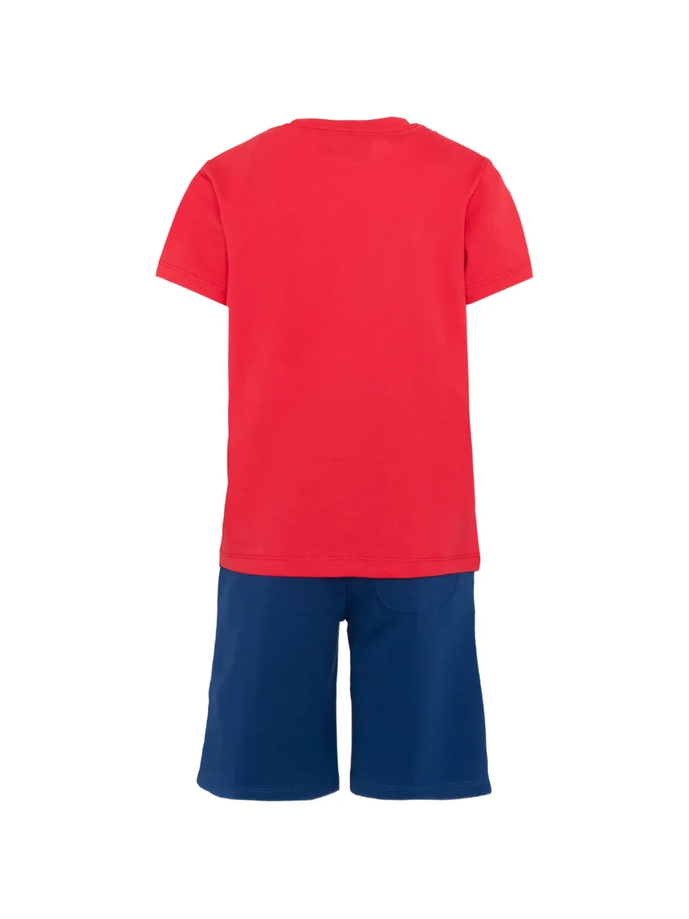 TRUSSARDI JUNIOR T-shirt en shorts met logoprint Rood