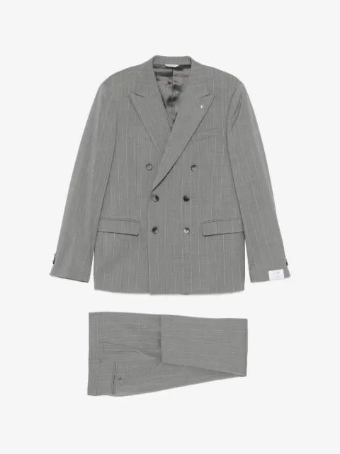 Manuel Ritz double-breasted pinstriped suit