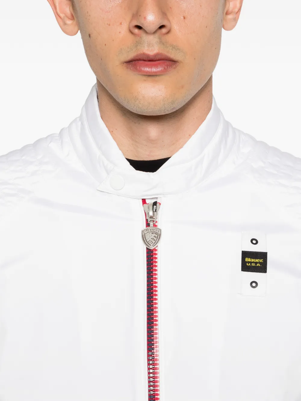 Blauer Thayer jack met rits Wit