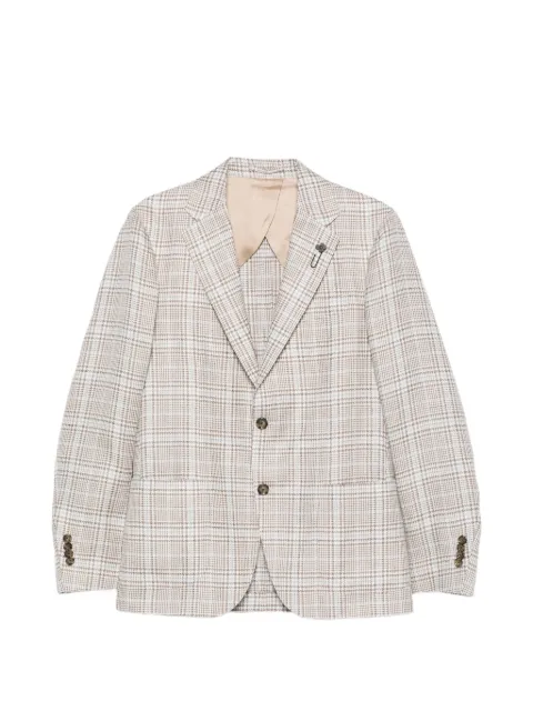Lardini checked blazer