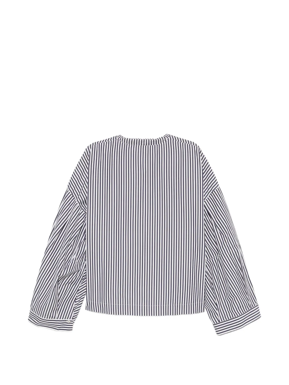 Jejia Clo gestreepte blouse met V-hals Blauw