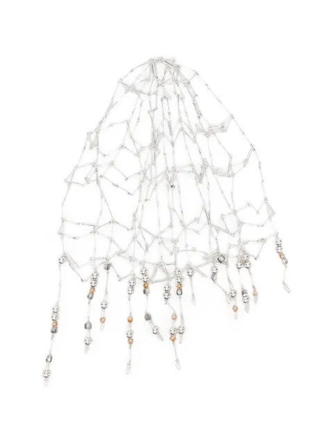 Rabanne beaded chain cap