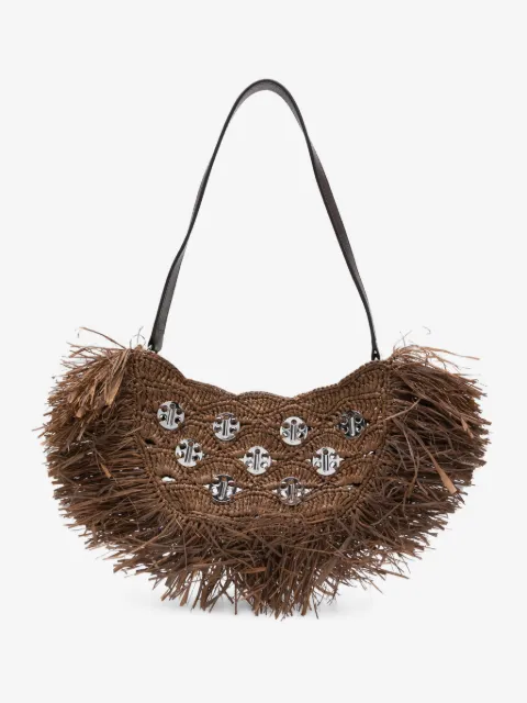 Rabanne Crescent Moon fringed shoulder bag