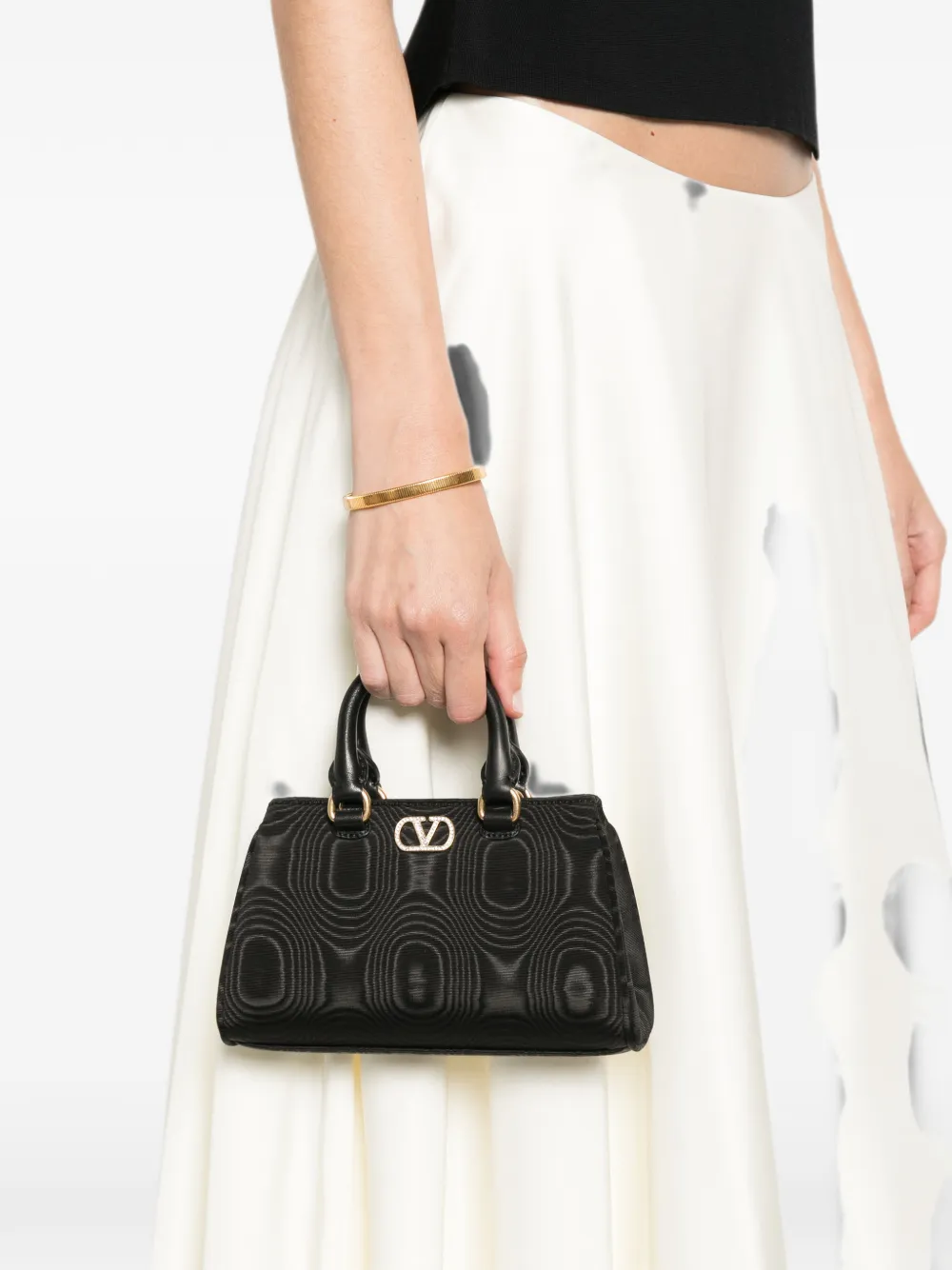 Valentino Garavani VLogo Signature mini-shopper Zwart