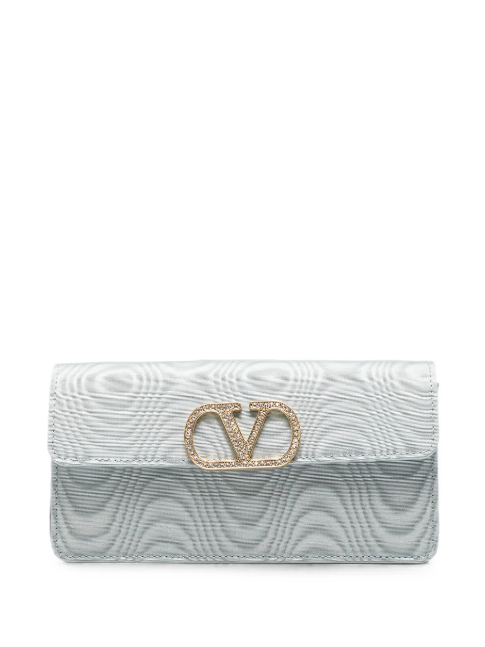 Valentino Garavani VLogo Signature moiré cross body bag - Blu