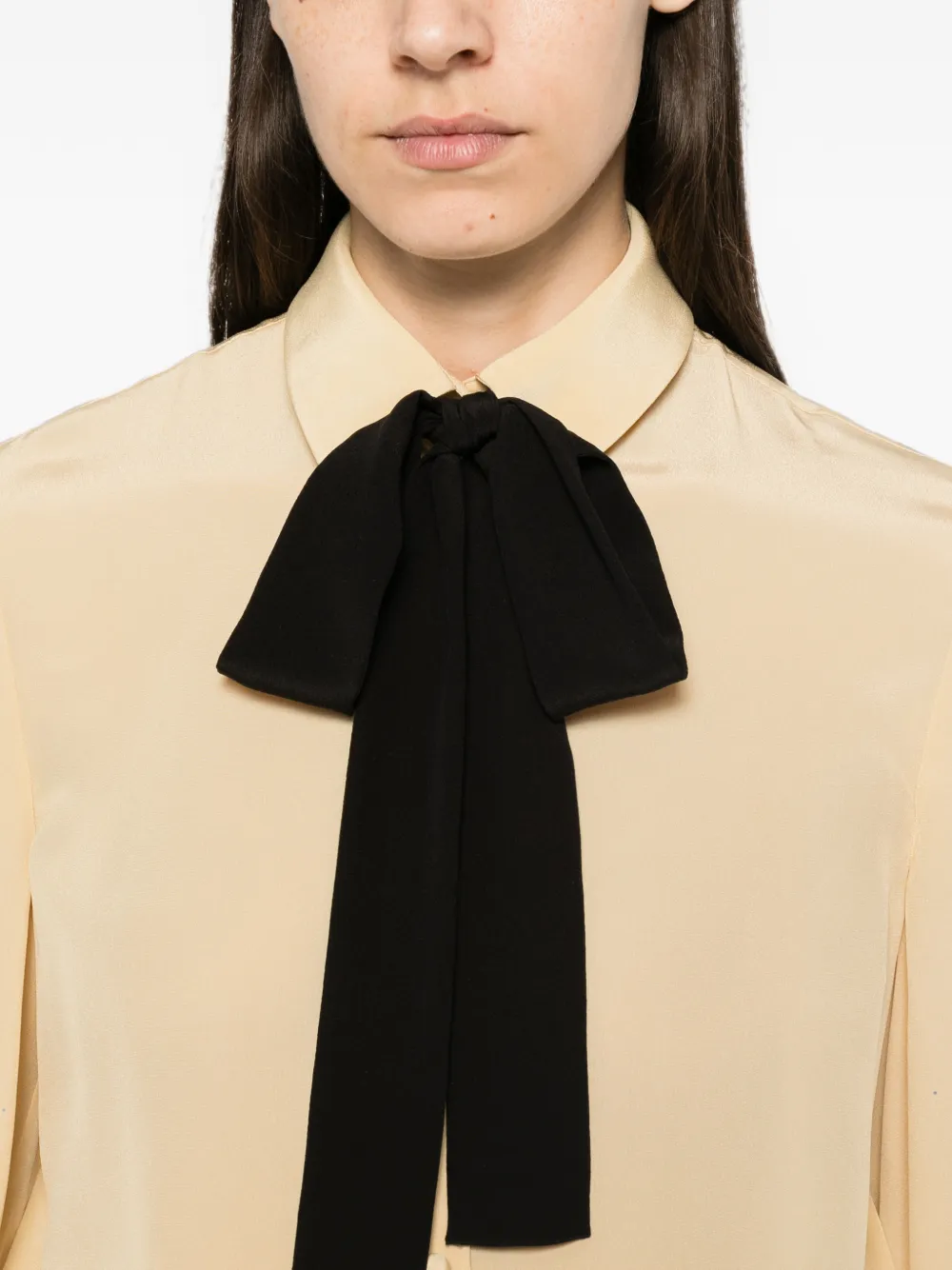 Valentino Garavani Blouse met strikdetail Beige