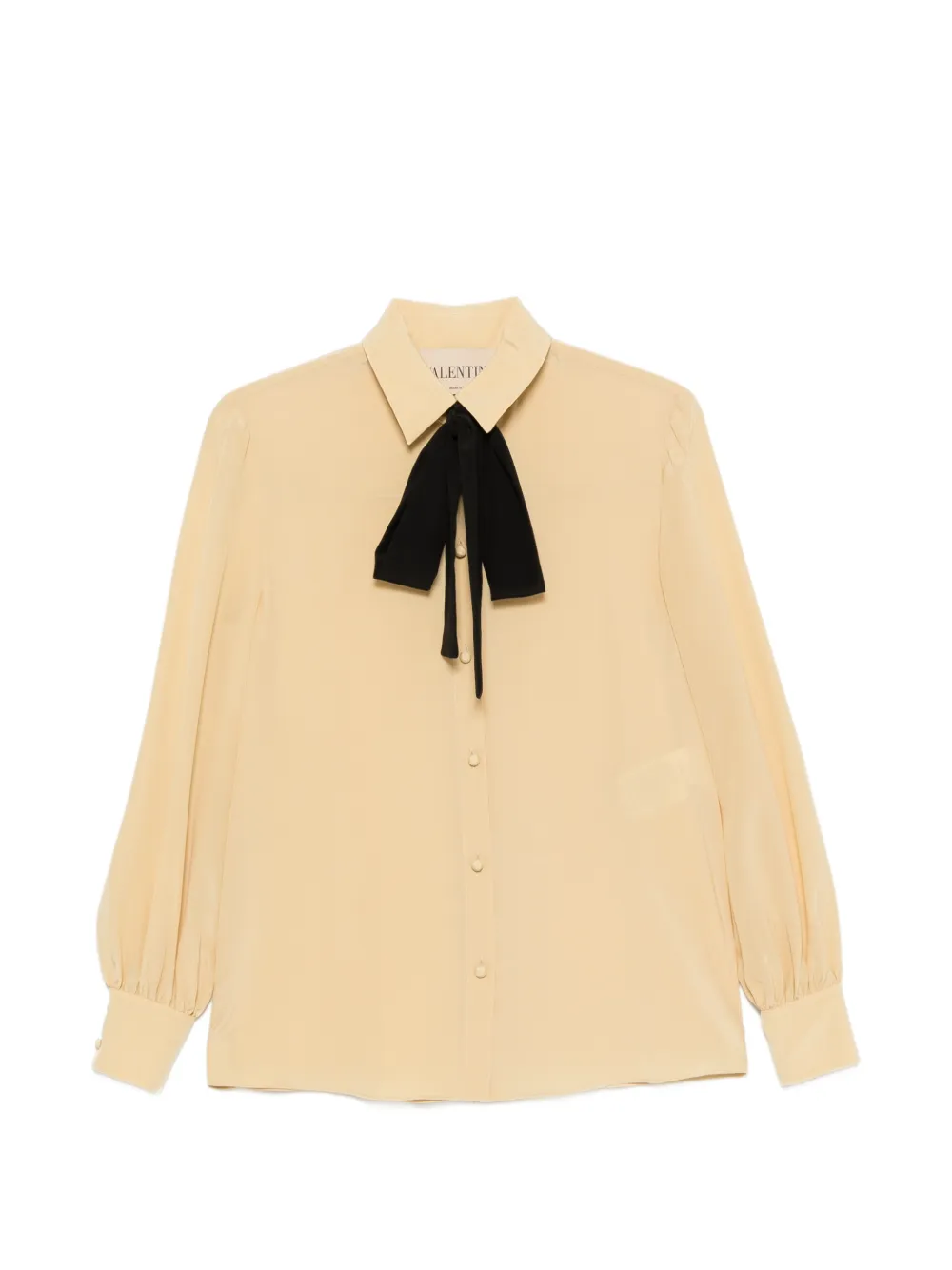 Valentino Garavani bow-detail buttoned shirt - Toni neutri