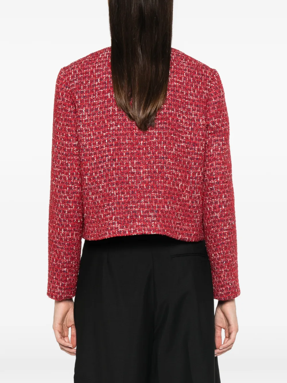 Valentino Garavani Tweed jack met knopen Rood