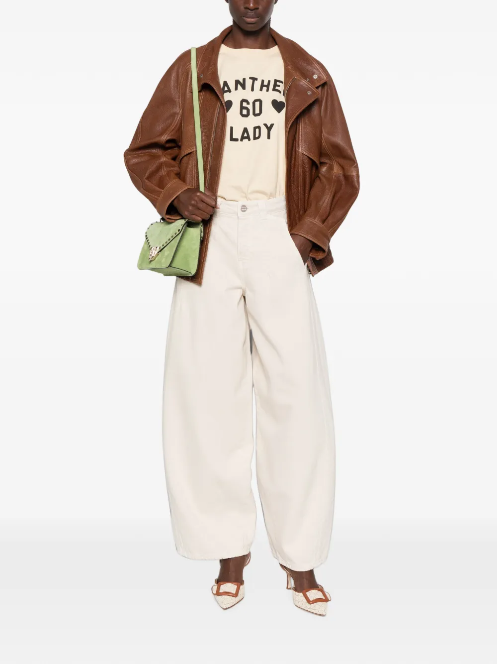 Valentino Garavani Panther Lady T-shirt Beige