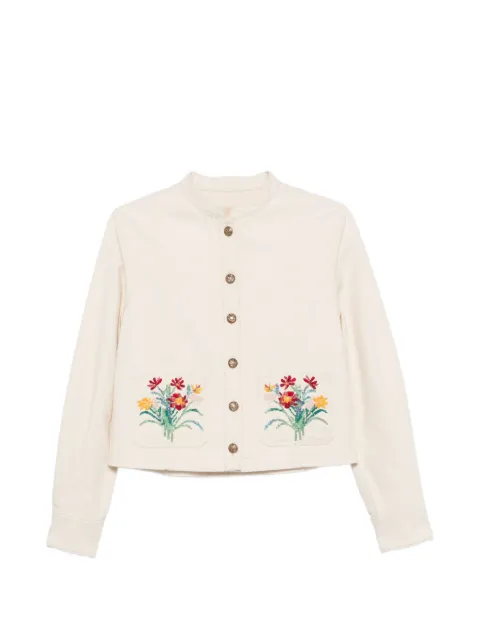 Valentino Garavani chamarra con bordado floral