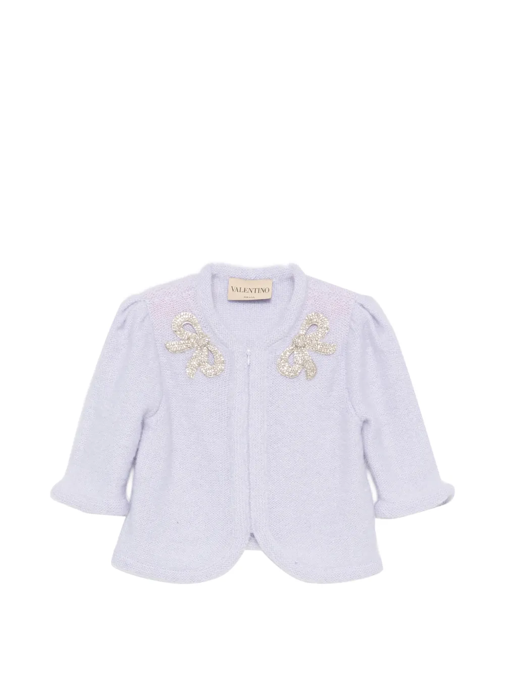 Valentino Garavani bow-embellished cardigan - Violett
