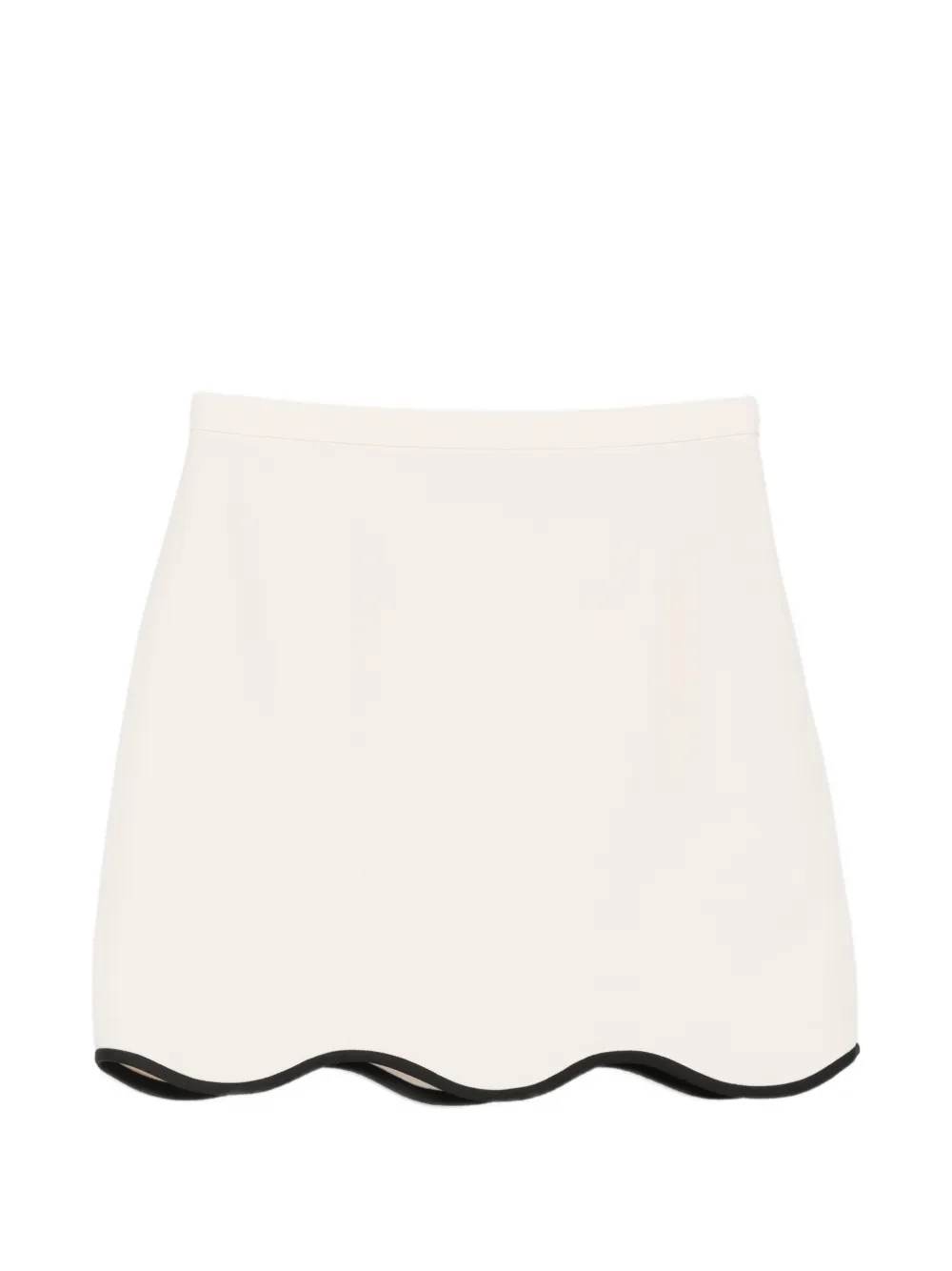 Valentino Garavani wave-hem mini skirt - Nude