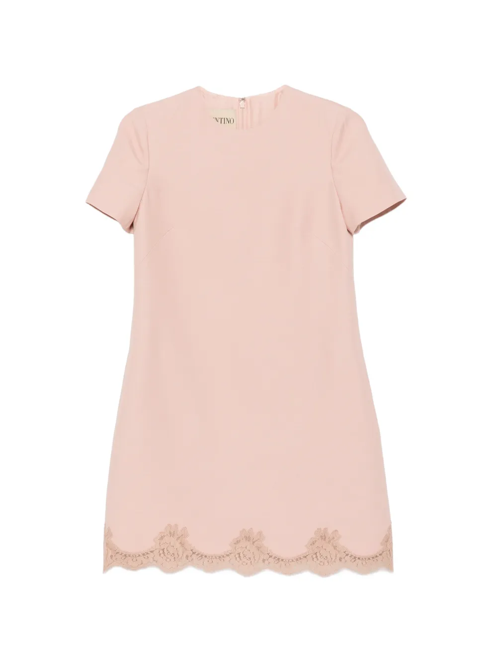 Valentino Garavani lace-trim shift mini dress - Rosa