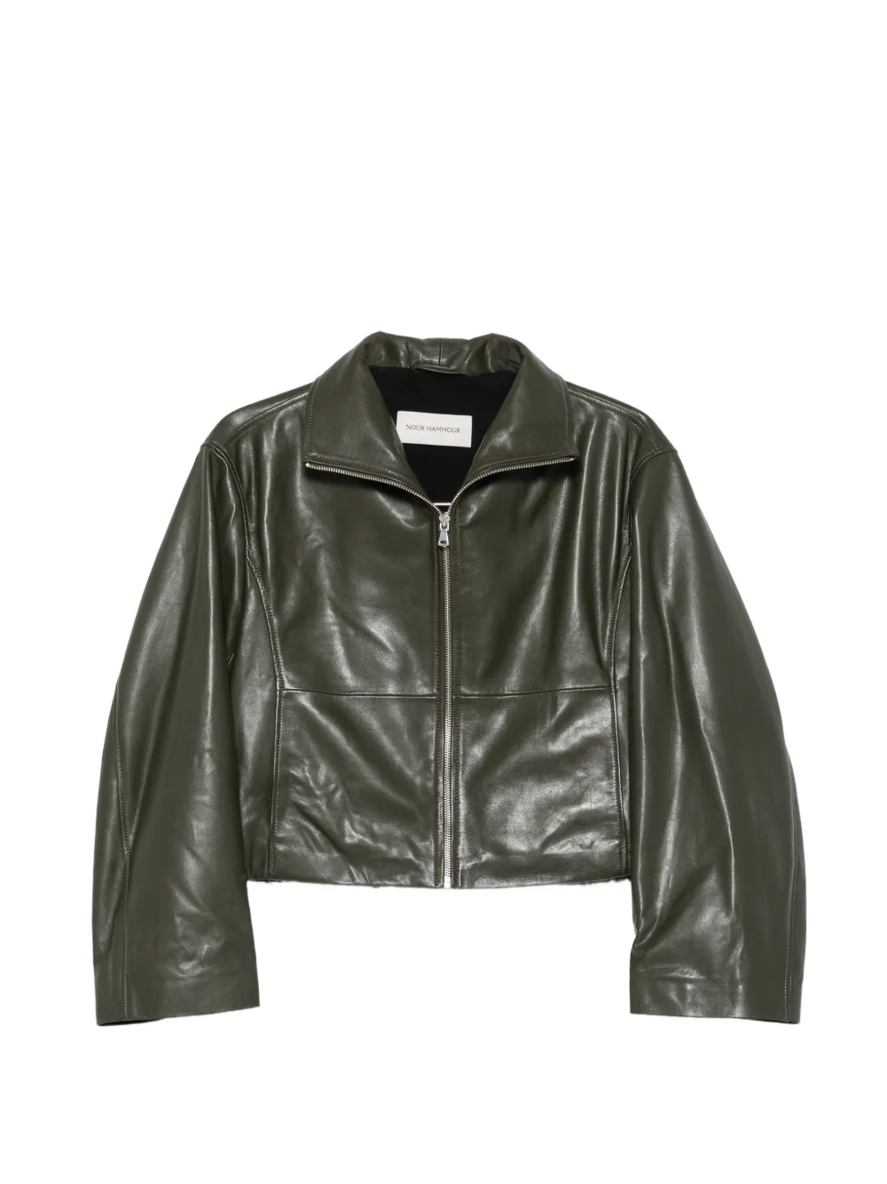 Nour Hammour Etienne leather jacket - Grün