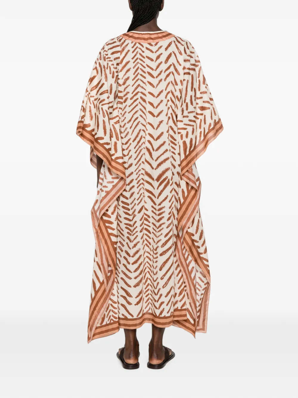 Johanna Ortiz The Secret of the Sun maxi-jurk met kwastje Beige