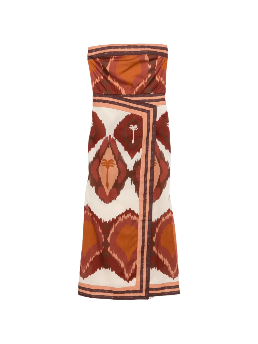 Johanna Ortiz strapless midi dress - Toni neutri