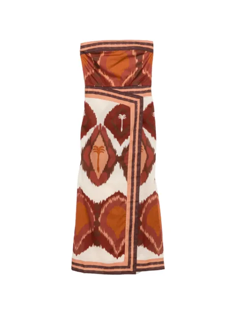 Johanna Ortiz Anciente Peru strapless maxi dress
