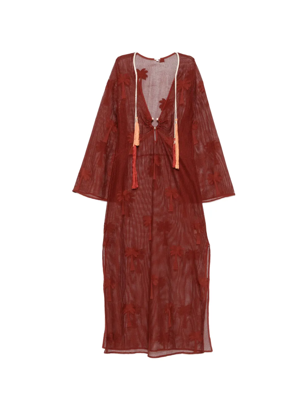 Johanna Ortiz Palm Veil tunic dress - Marrone