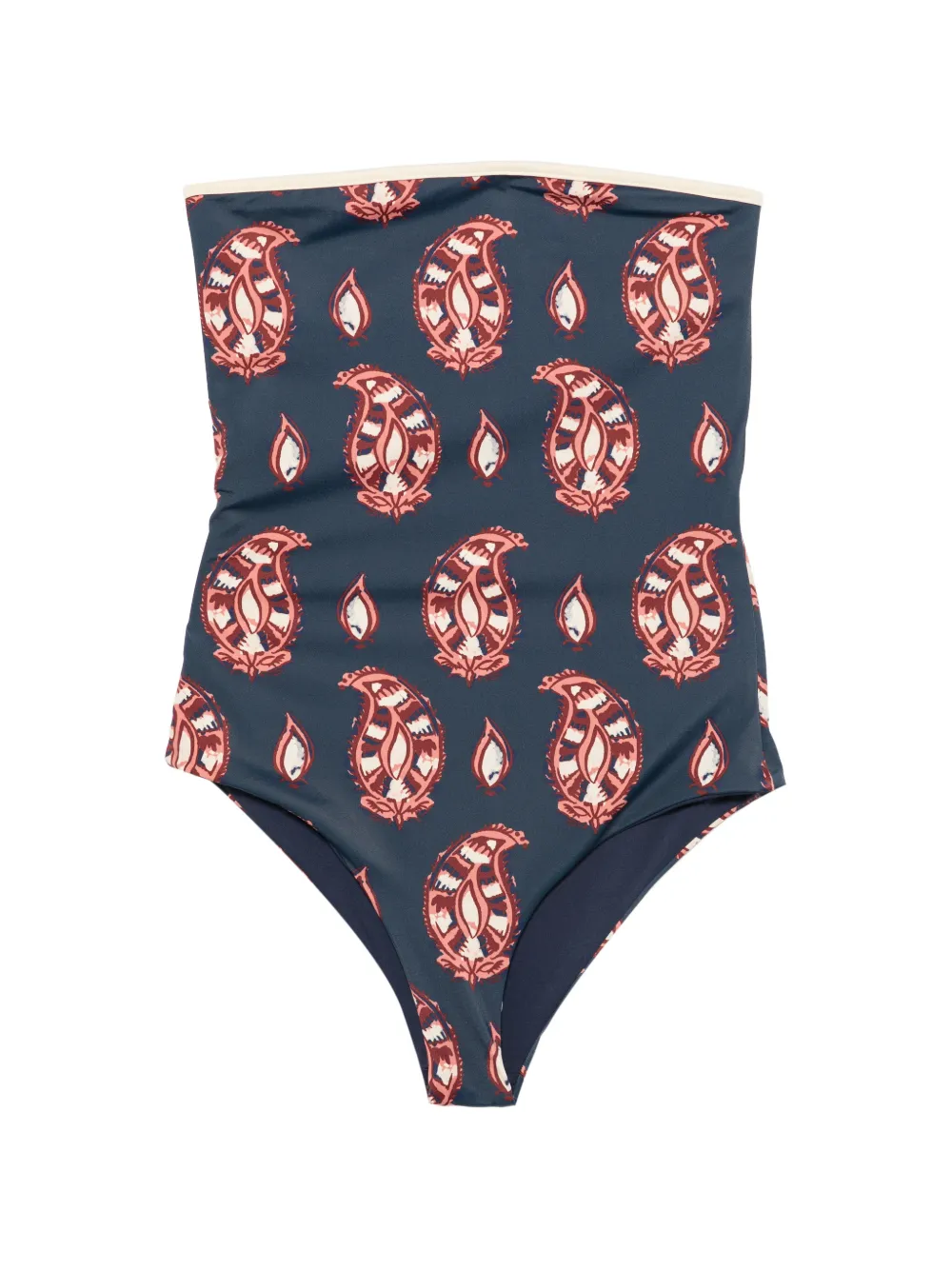 Johanna Ortiz Alta Mar paisley-print swimsuit - Blu