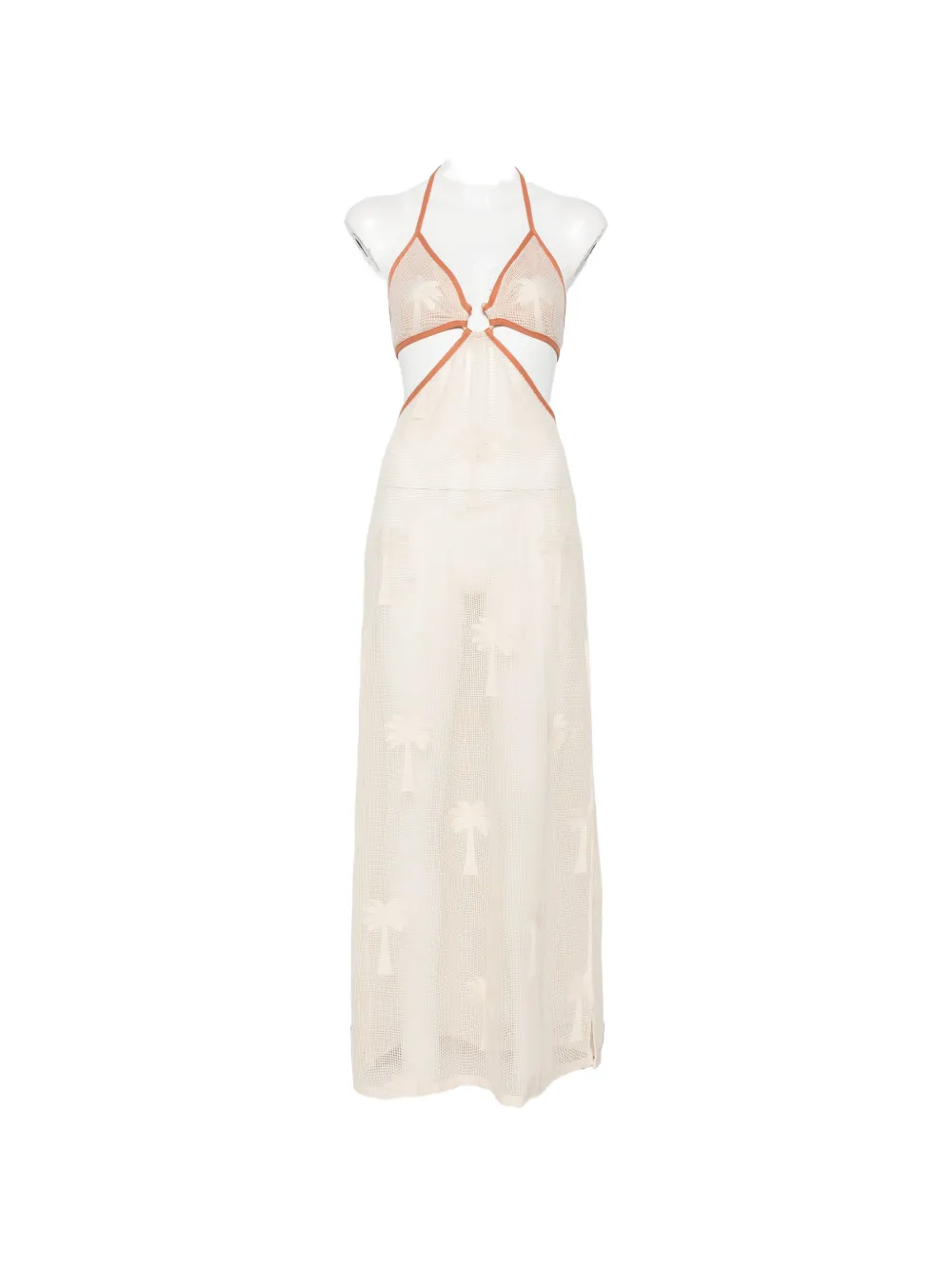 Johanna Ortiz Ebb and Flow palm-tree maxi dress - Toni neutri
