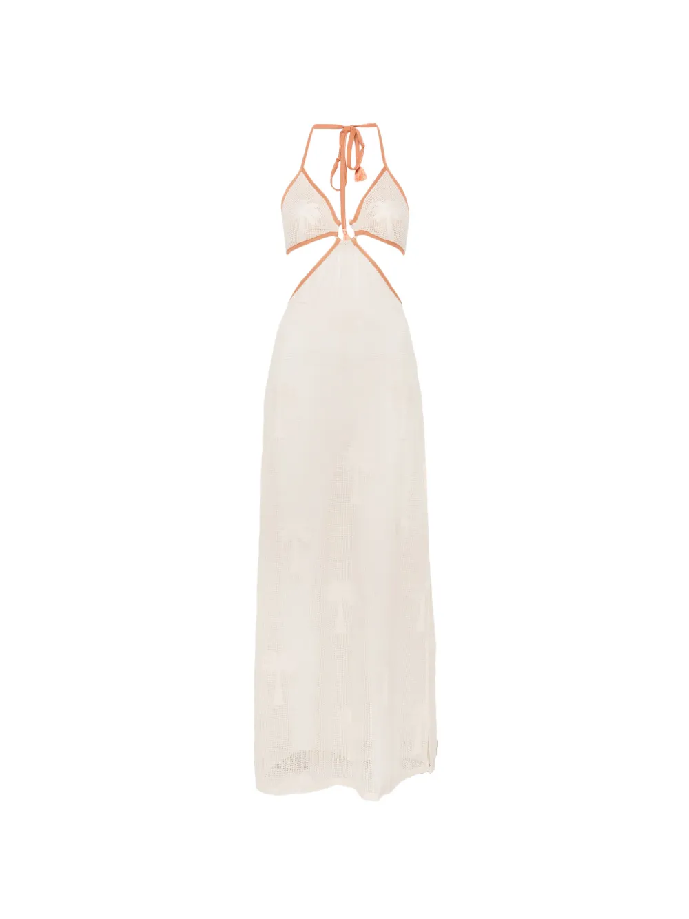 Johanna Ortiz Ebb and Flow palm-tree maxi dress - Toni neutri