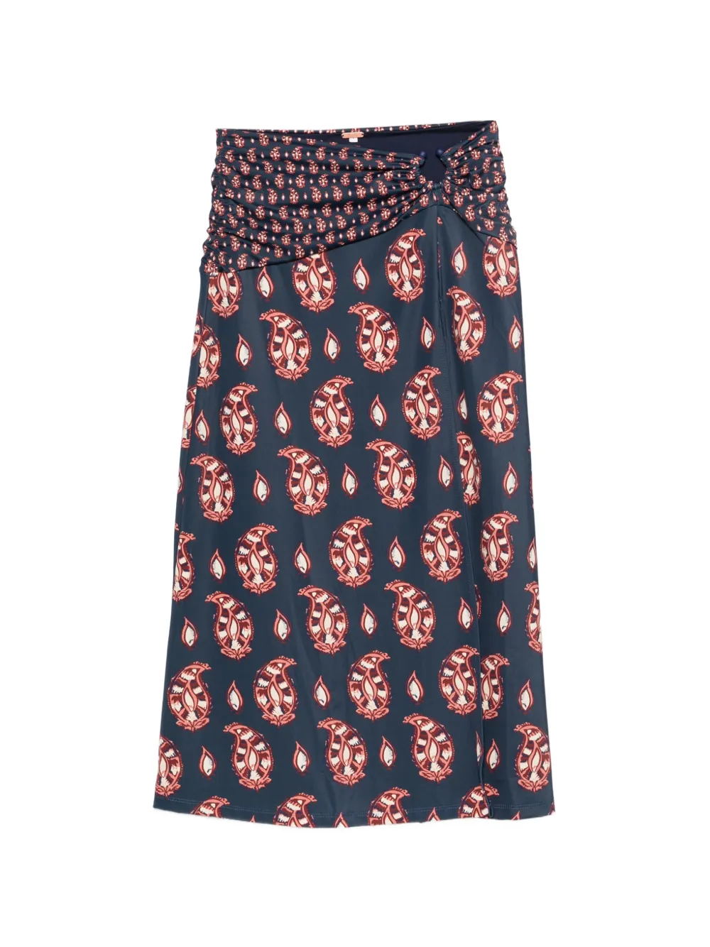 Johanna Ortiz The Sun paisley-pattern midi skirt - Blau