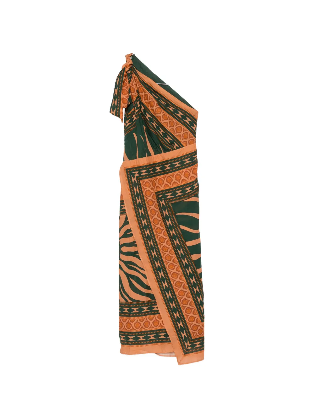 Johanna Ortiz Embracing Courage one-shoulder midi dress - Green