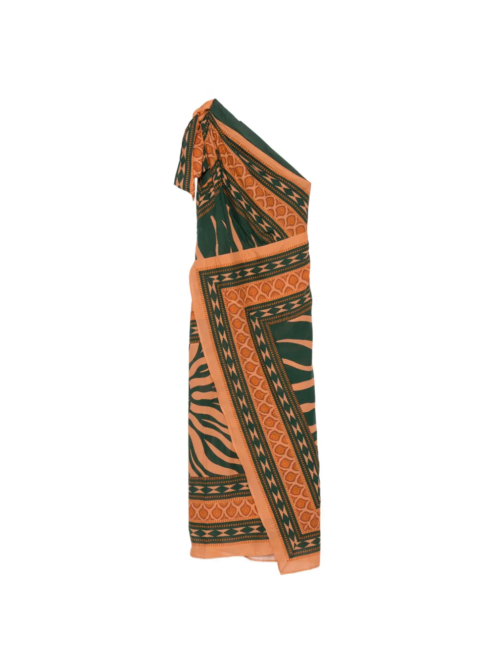 Johanna Ortiz Embracing Courage one-shoulder midi dress - Verde