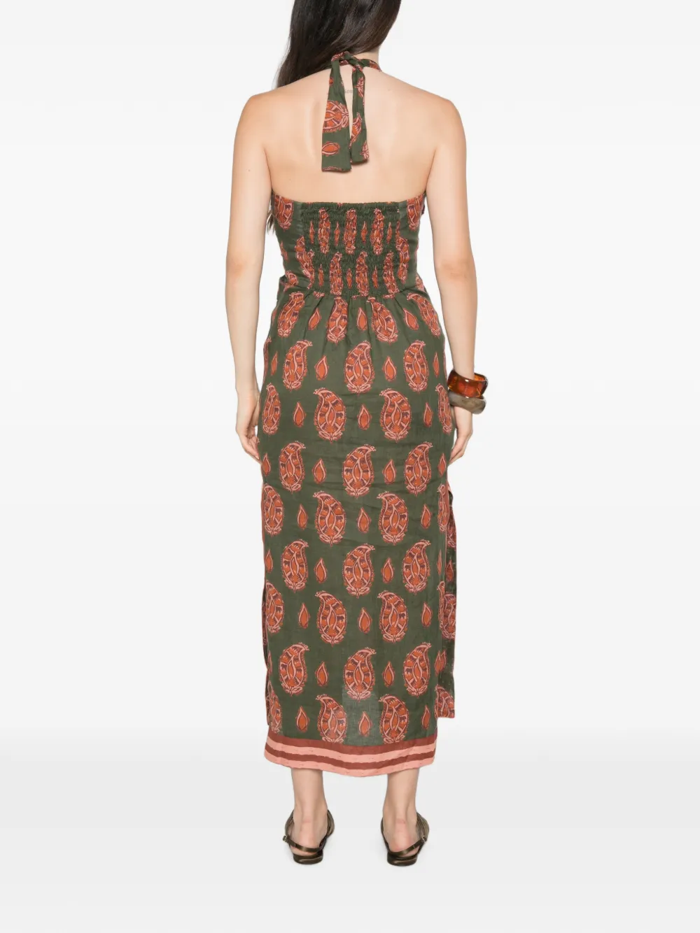Johanna Ortiz Desert jurk met hart Groen