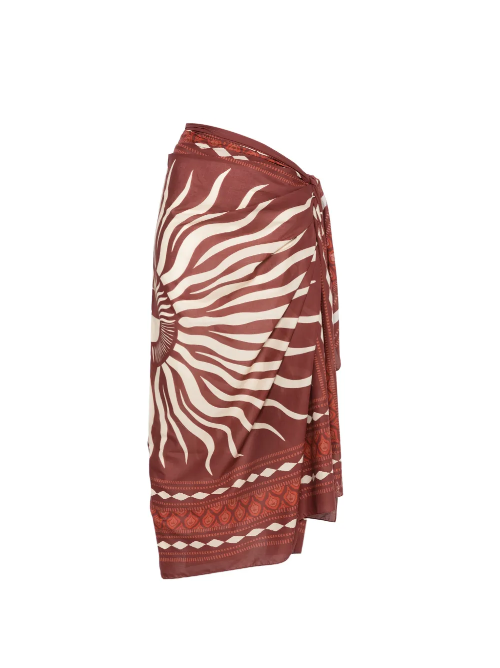 Johanna Ortiz Golden Horizon pareo skirt - Red