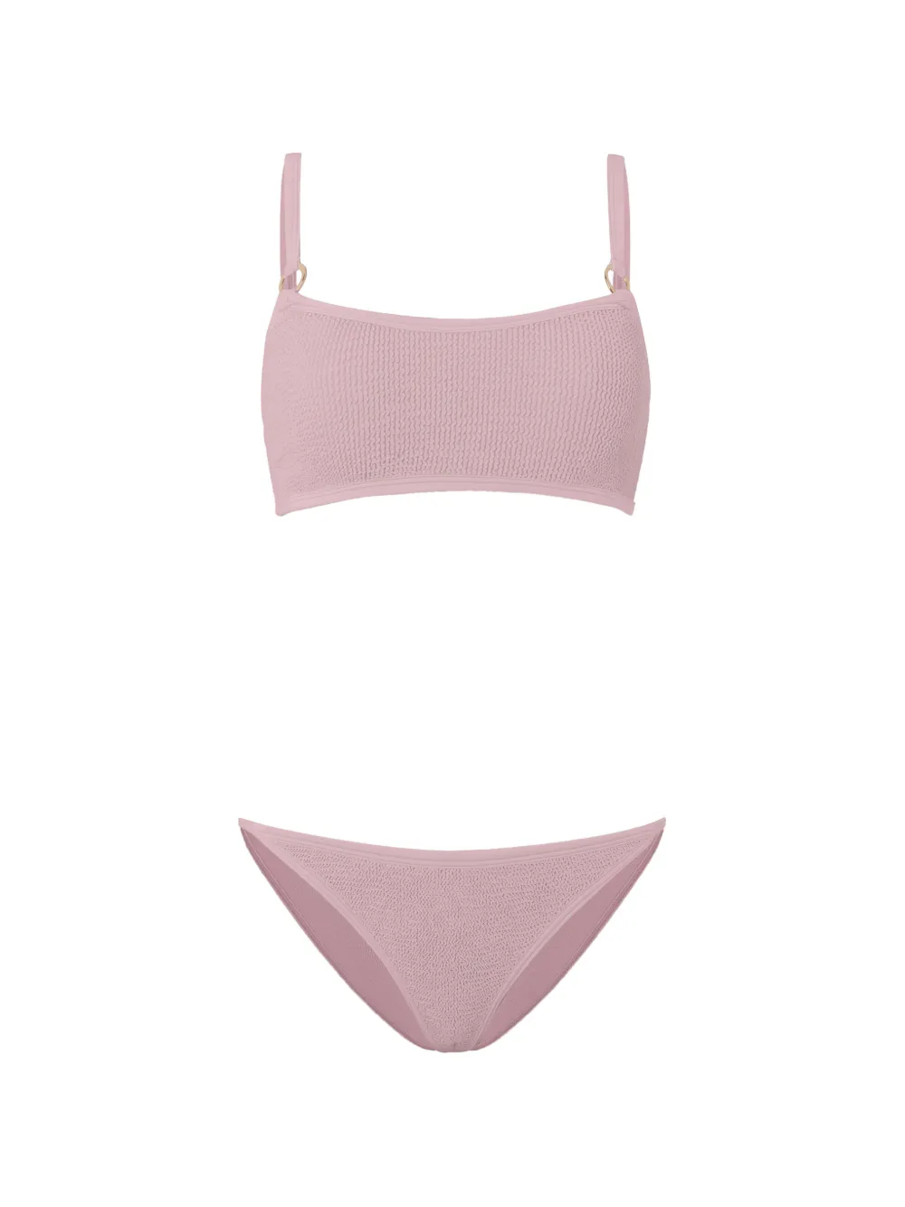Hunza G Iris crinkle-effect bikini - Rosa
