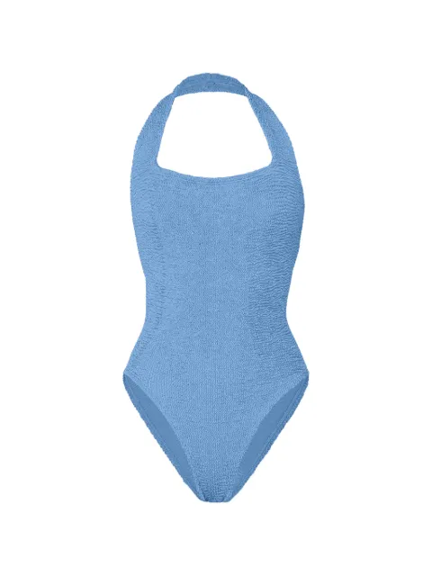 Hunza G Sandy crinkle-effect swimsuit