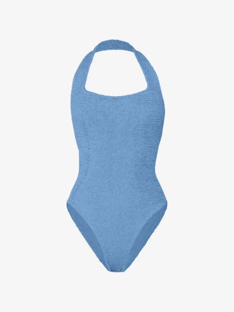 Hunza G Sandy crinkle-effect swimsuit