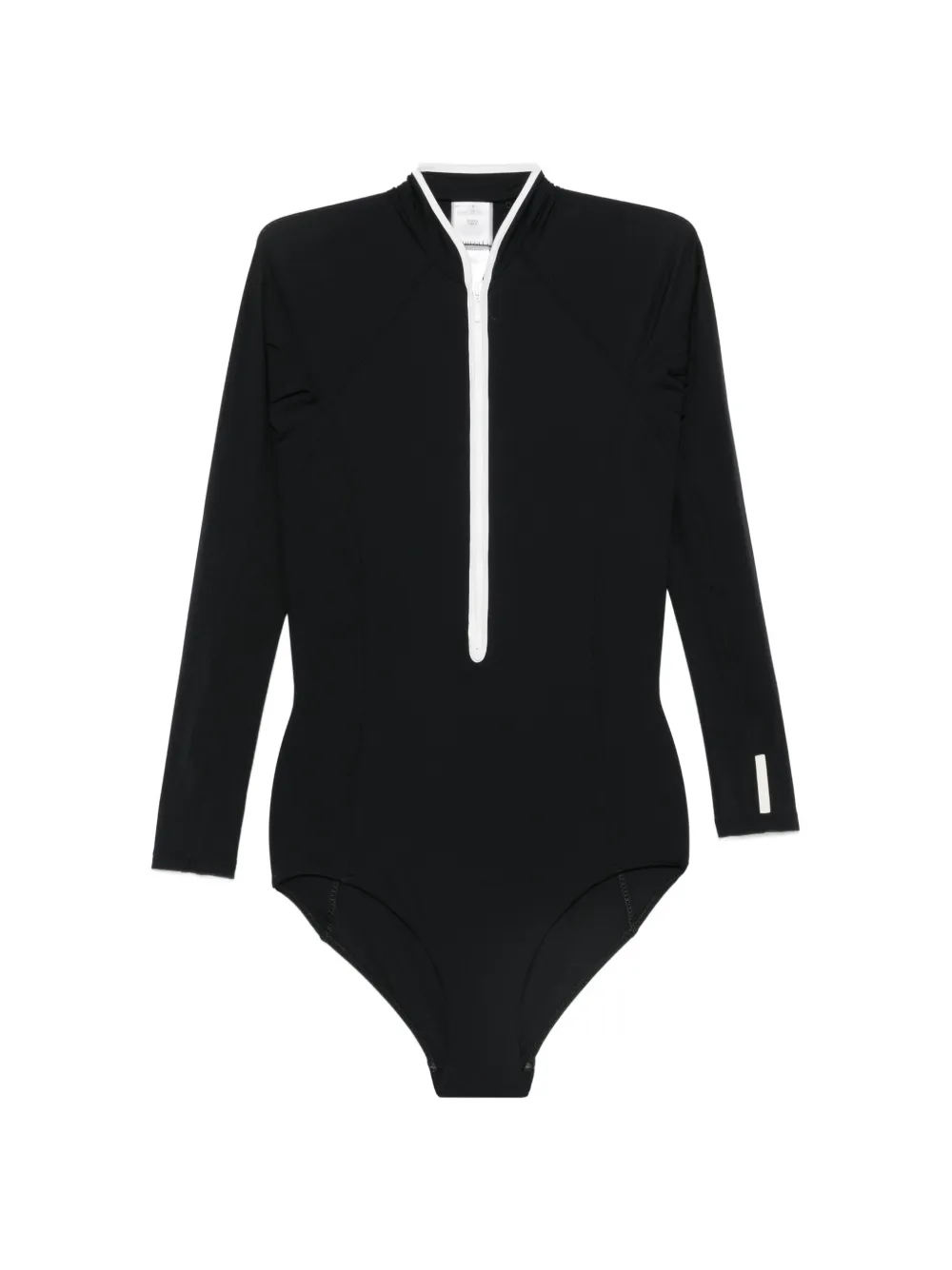 Hunza G Tyra long-sleeve swimsuit - Schwarz
