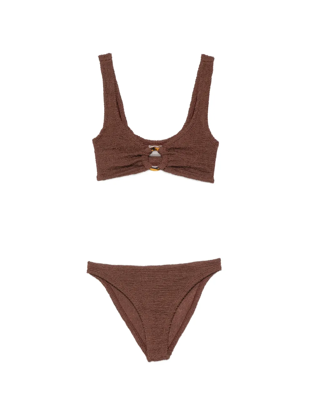 Hunza G Julia ring-detail bikini - Marrone