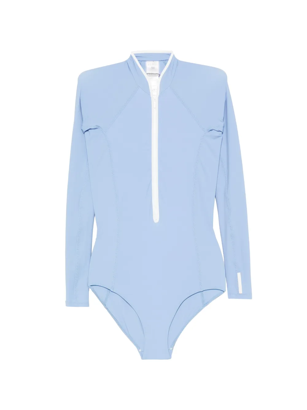 Hunza G Tyra long-sleeve swimsuit - Blu