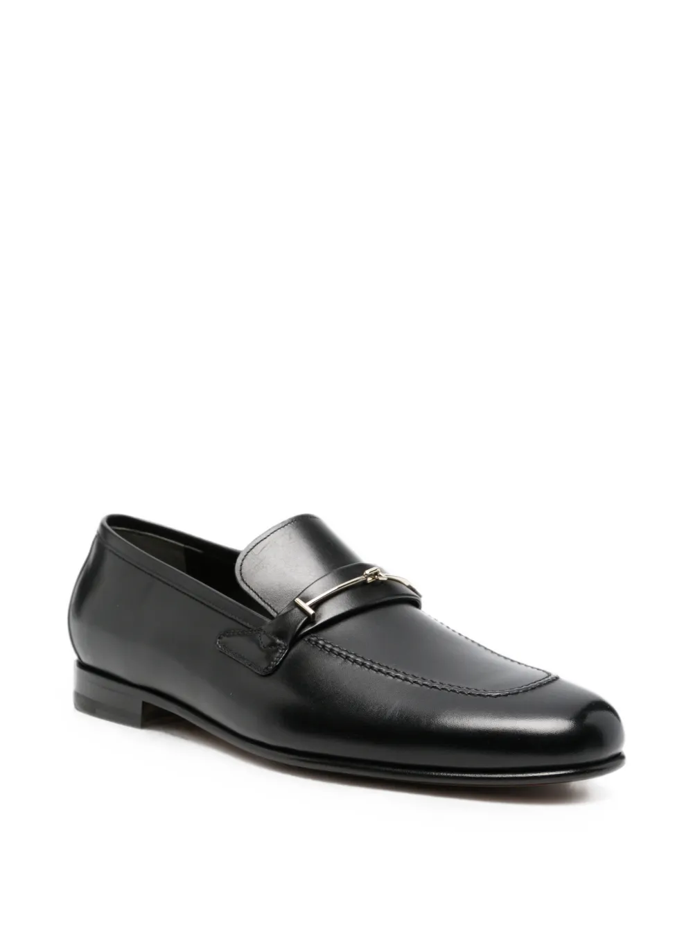 TOM FORD Gigi T-hardware leather loafers Zwart