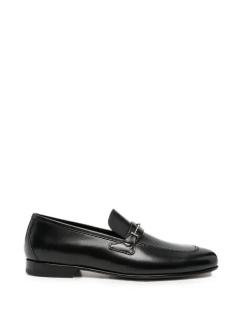 TOM FORD Gigi T-hardware leather loafers