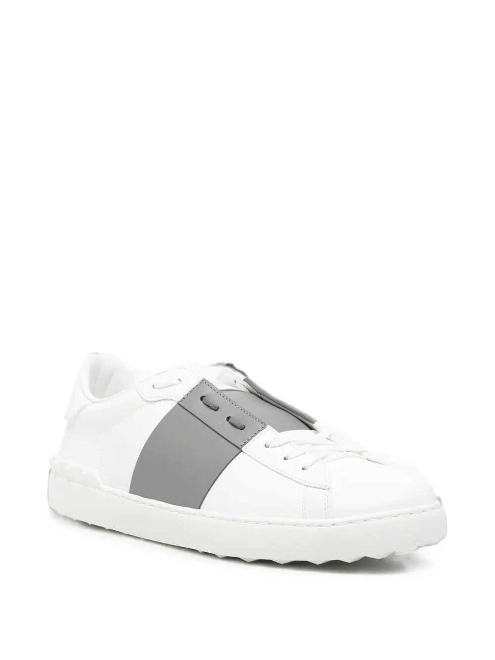 Valentino Garavani Open Rockstud-embellished sneakers Wit