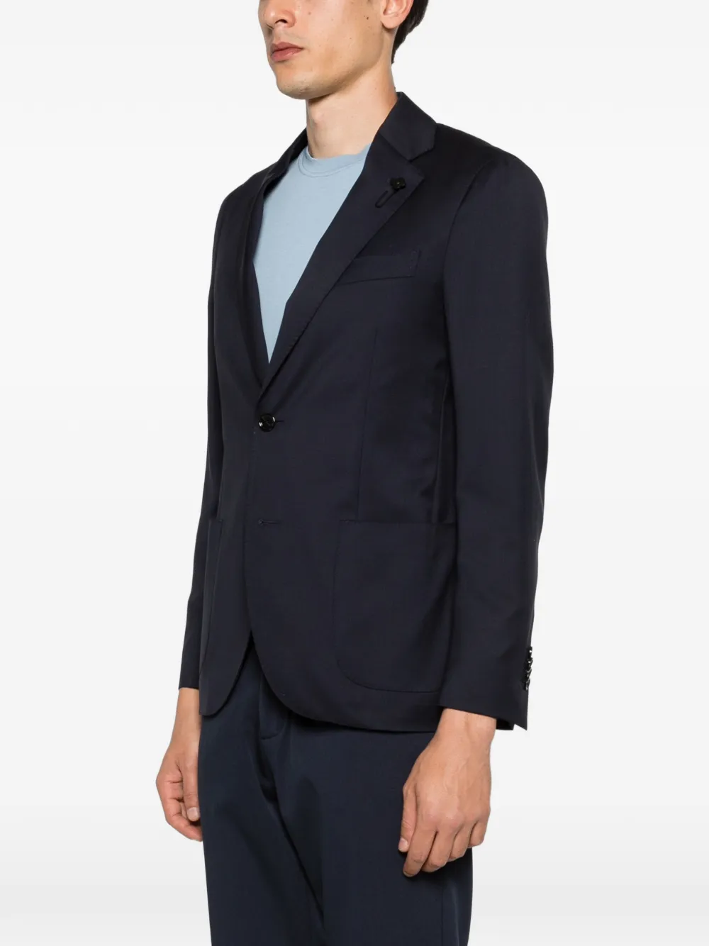  Lardini Notched-lapel Blazer - Blue 