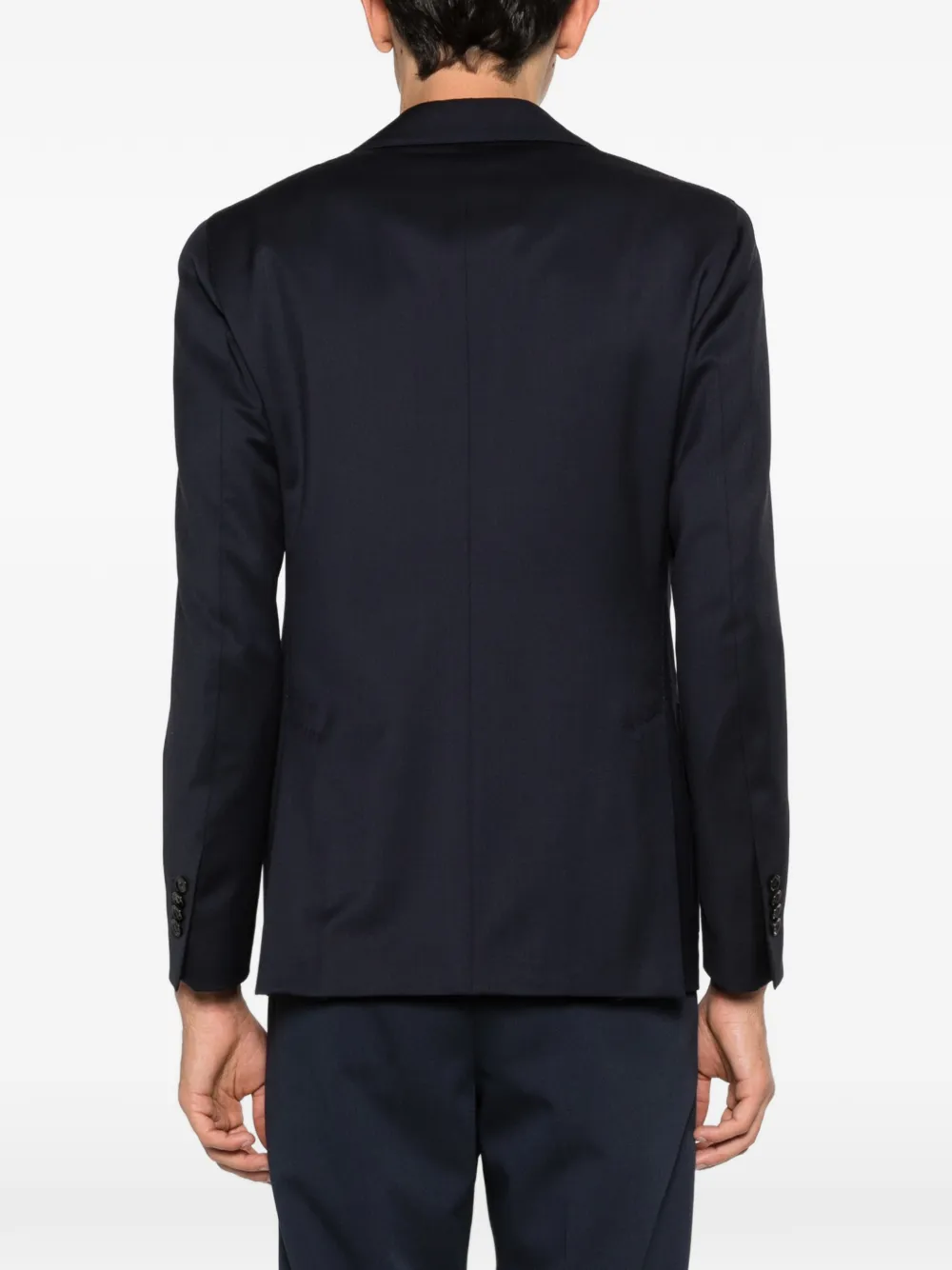 Lardini Blazer met bewerkte revers Blauw