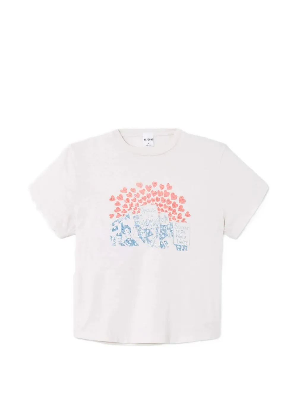 RE/DONE boxy-fit graphic-print T-shirt - Toni neutri
