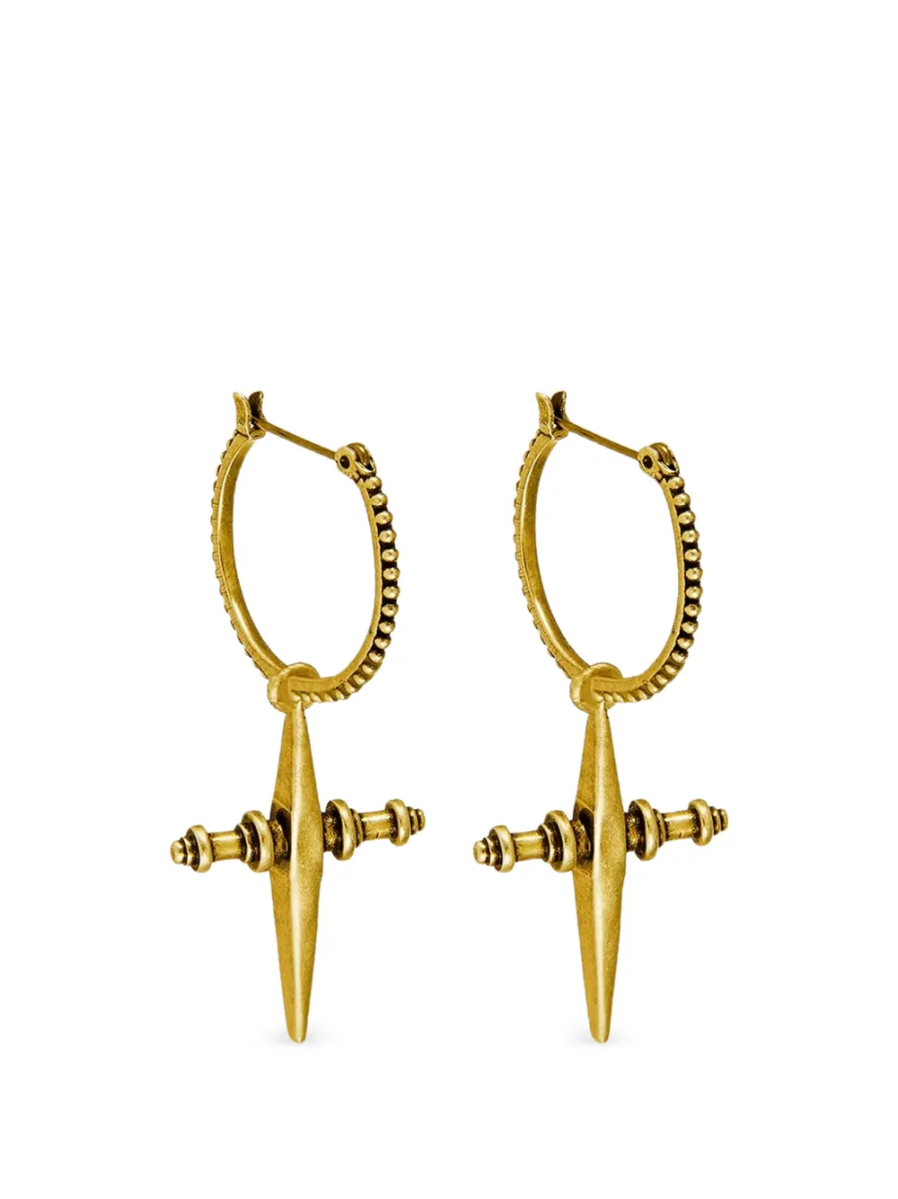 Luv Aj cross-hoops earrings - Oro