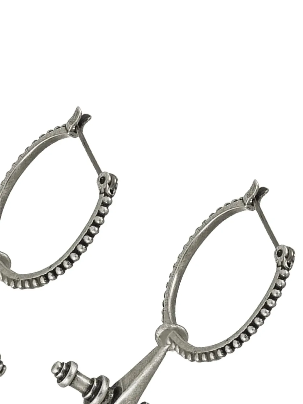  Luv Aj Cross-hoops Earrings - Silver 