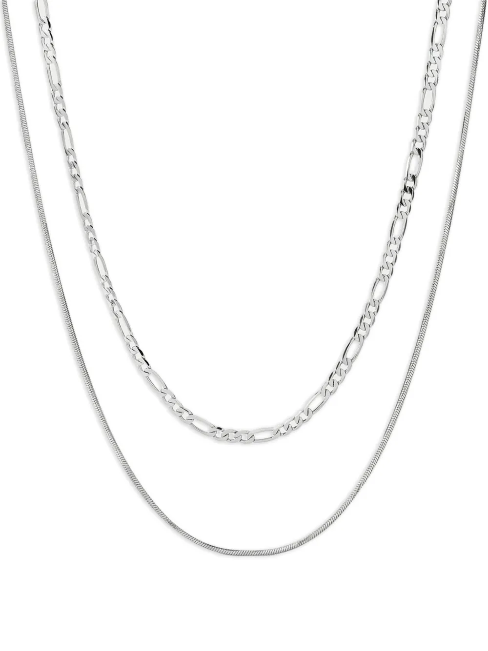 Luv Aj Cecilia double-chain necklace - Argento