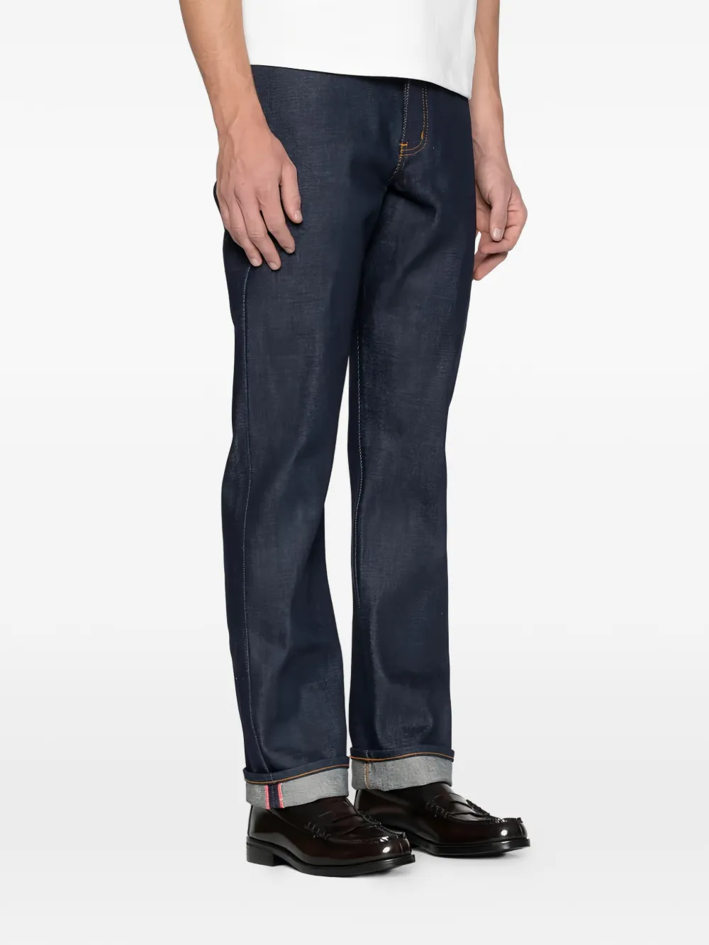 Naked and Famous True Guy Elephant 14 jeans Blauw