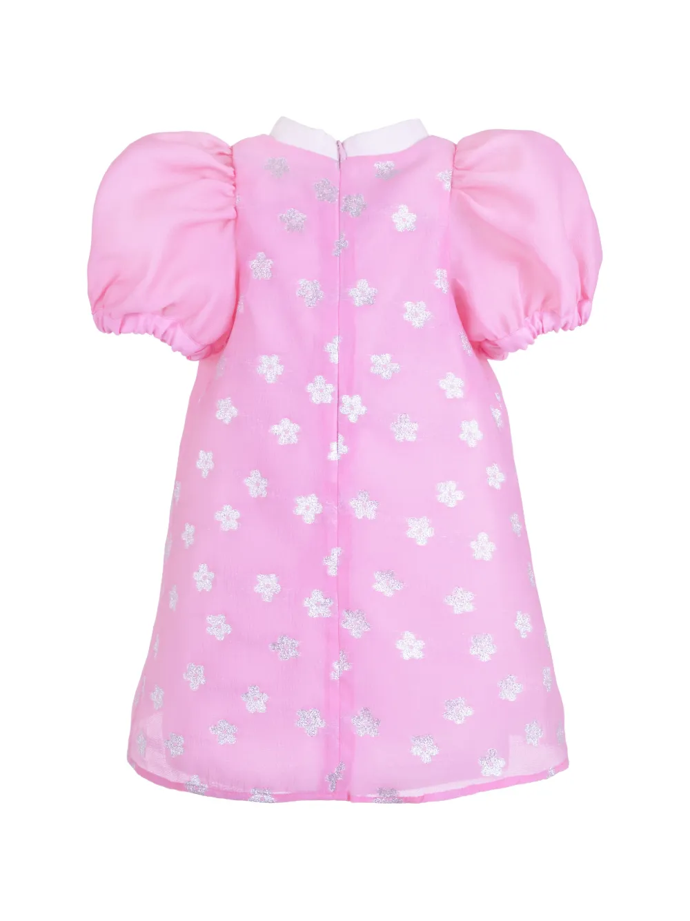 Hucklebones London Shiftjurk met pofmouwen en strikdetail Roze