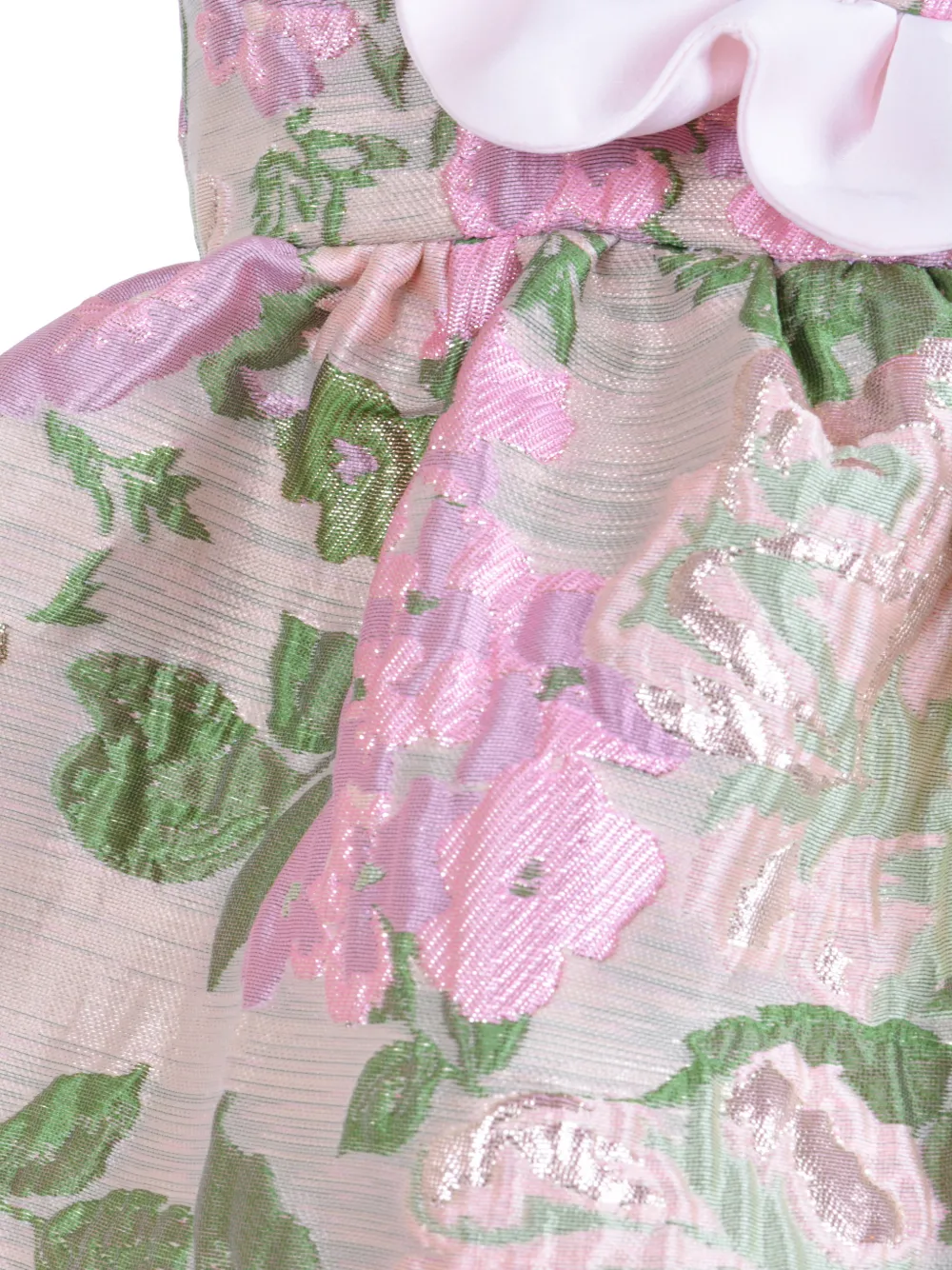 Hucklebones London Gewelfde jurk en broekje met ruches Beige