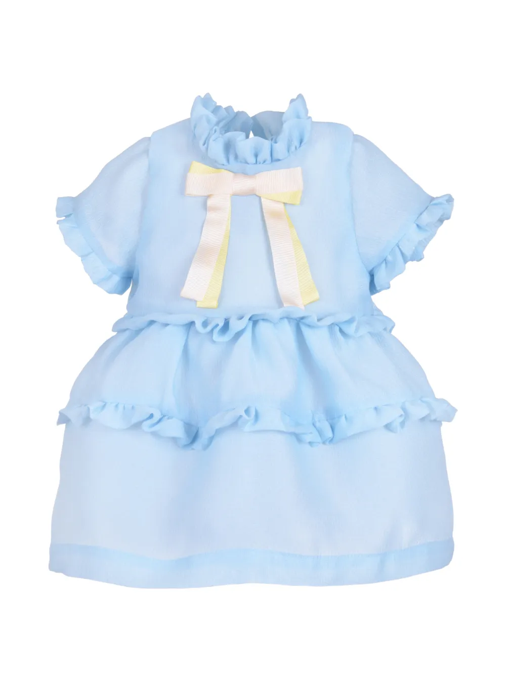 Hucklebones London ruffled tiered dress - Blu